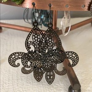 Fleur de lis earrings
